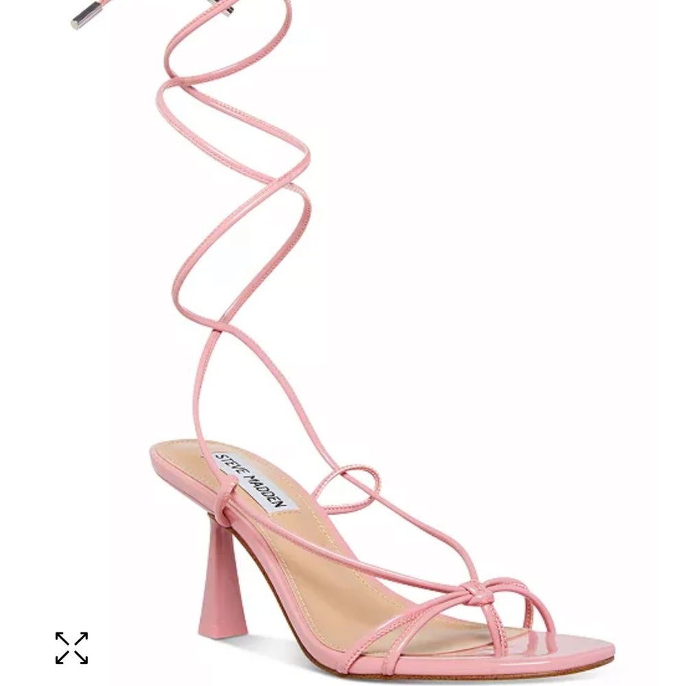 Pink Steve Madden superb wrap sandals - Picture 4 of 4